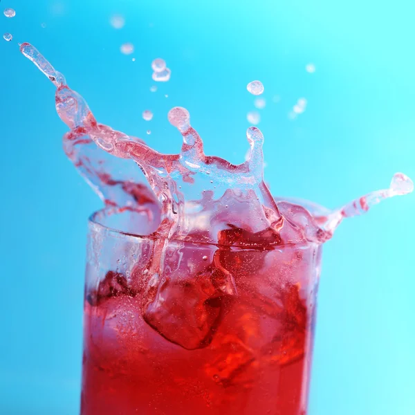 Glass with drink — Stock Photo, Image