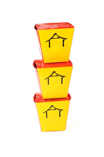 Three chinese containers — Stock Photo, Image