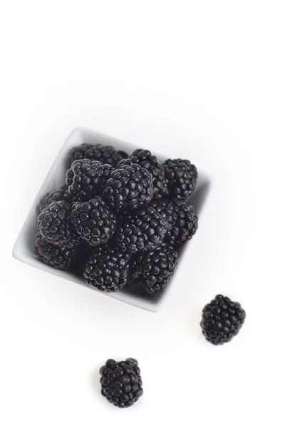 Blackberry in bowl — Stock Photo, Image