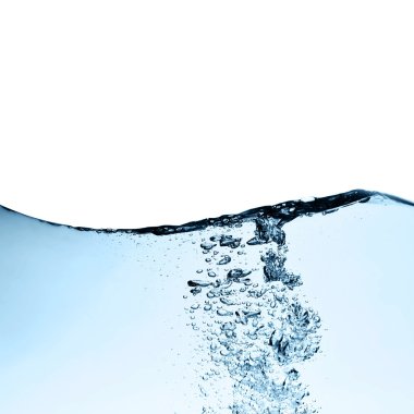 bubbles in water close up