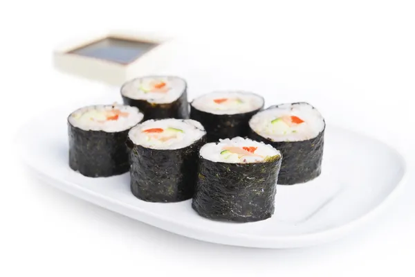 Lahodné sushi rolky — Stock fotografie