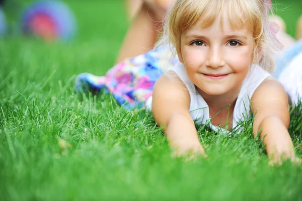 Geluk meisje — Stockfoto