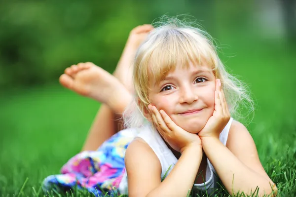 Geluk meisje — Stockfoto