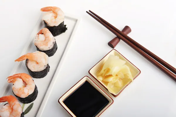 Deliciosos rollos de sushi —  Fotos de Stock