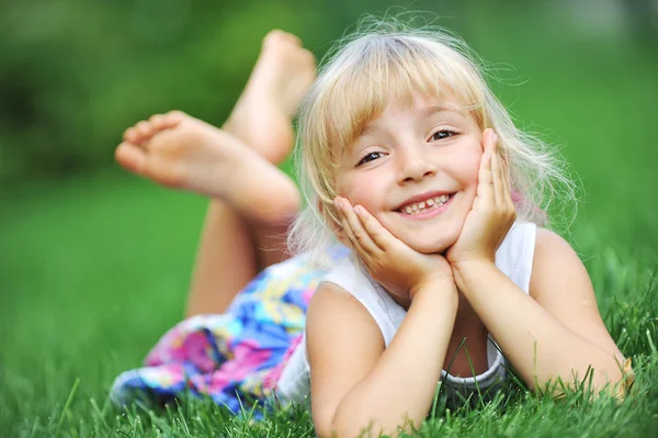 Chica de felicidad — Foto de Stock