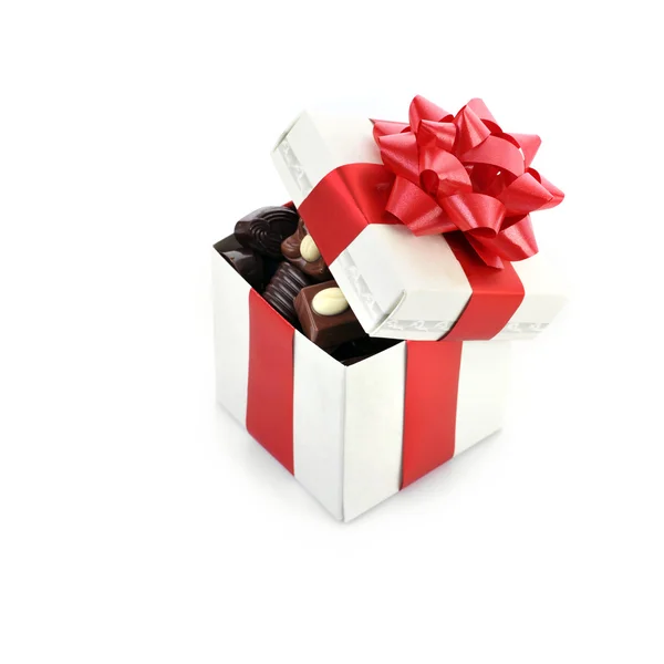 Different chocolate in box Royalty Free Stock Images