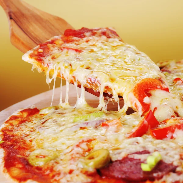 Fresh baked pizza — Stock Photo, Image