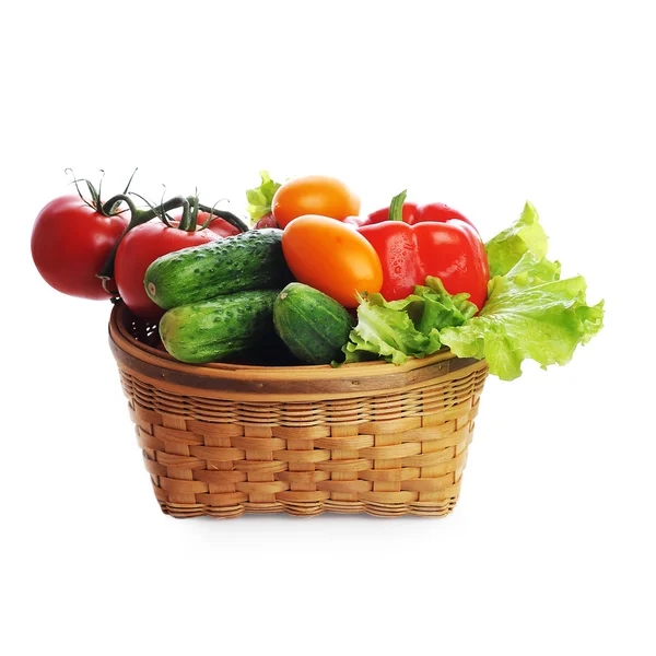 Vegetables in the basket — Stock Photo, Image