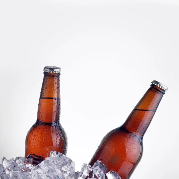 Hnědé láhve — Stock fotografie