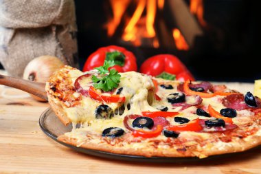 lezzetli pizza