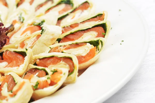 Salmone in pasta sfoglia — Foto Stock