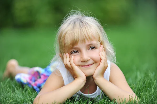 Chica de felicidad — Foto de Stock