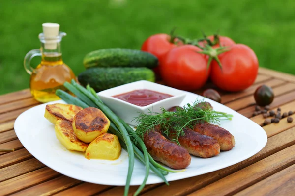 Meat sausages — Stock Photo, Image