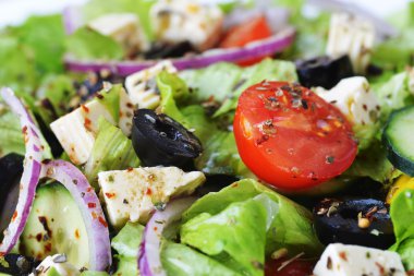 Taze sebzeli salata