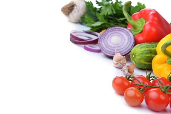 Vegetables on white background — Stock Photo, Image