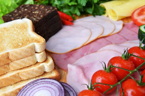 Ingredientes para sanduíches — Fotografia de Stock