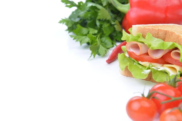 Sandwich con verduras — Foto de Stock