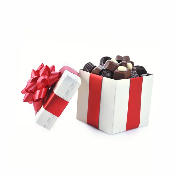 Different chocolate in box Stock Picture
