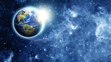Uzayda Dünya gezegeni