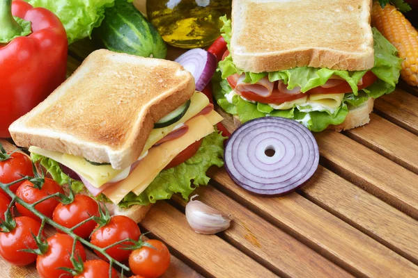 맛 있는 샌드위치 — 스톡 사진