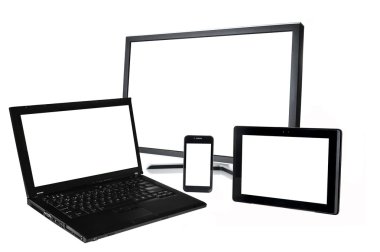 siyah monitör beyaz