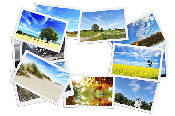 Pile of nature photos — Stock Photo, Image