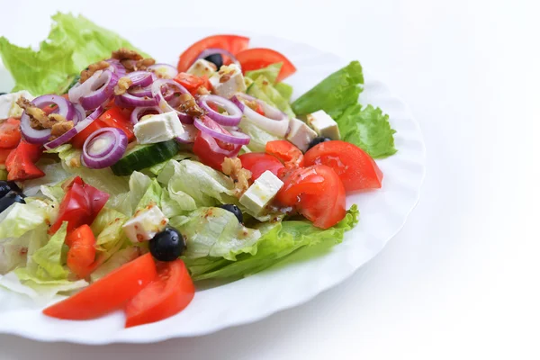 Салат зі свіжими овочами — стокове фото