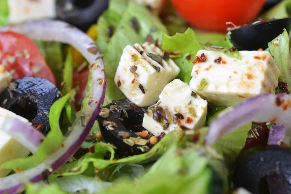 Salad with fresh vegetables — Stock Photo, Image