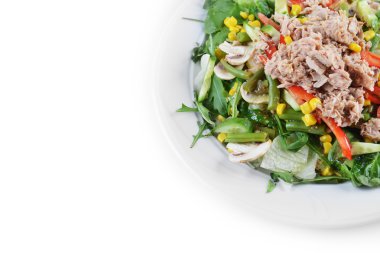 taze doğranmış ton balıklı salata