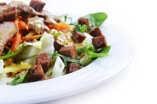 Salad of marinated pork — Stock Photo, Image