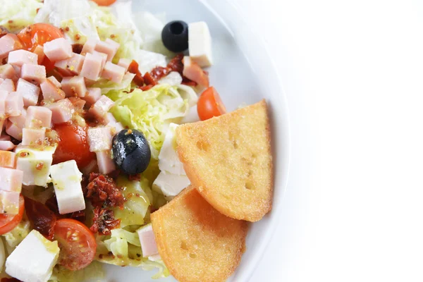 Salada de presunto picada fresca — Fotografia de Stock