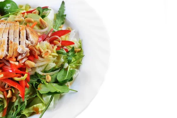 Salad of fried chicken — Stock Photo, Image