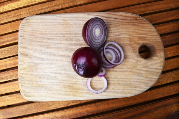 Slices of red onions — Stock Photo, Image