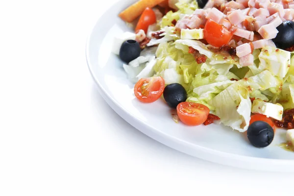 Fresh chopped ham salad — Stock Photo, Image