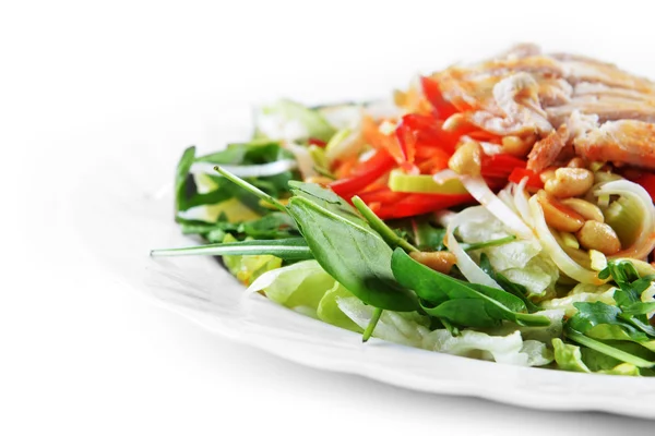 Salad of fried chicken — Stock Photo, Image