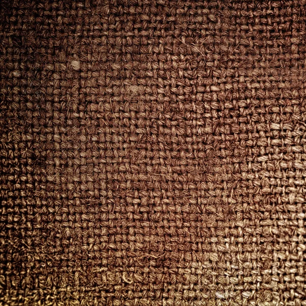 茶色 saskcloth 背景から四角形 — ストック写真