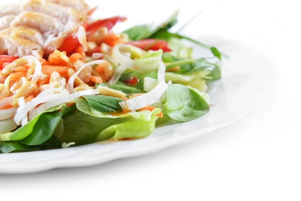 Salad of fried chicken — Stock Photo, Image