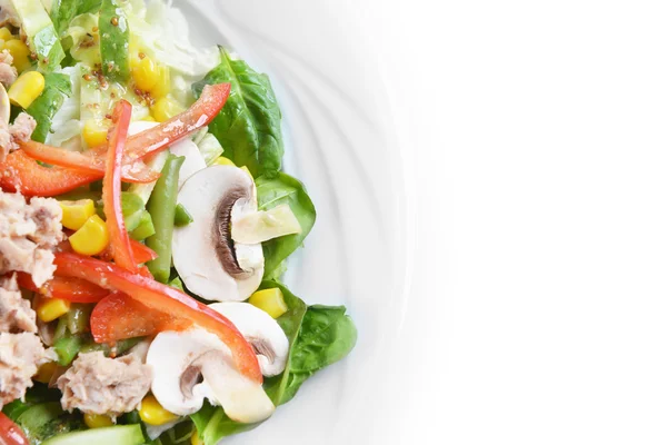 Fresh chopped tuna salad — Stock Photo, Image