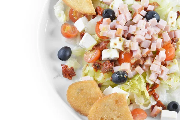 Färsk hackad skinka sallad — Stockfoto