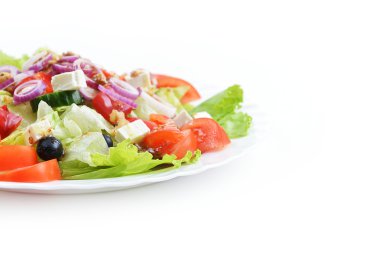 Taze sebzeli salata