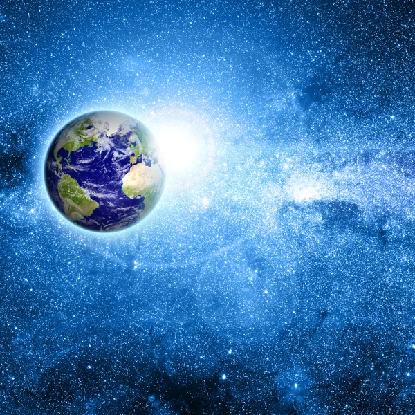 宇宙の惑星地球 — ストック写真