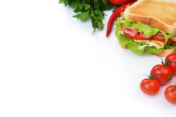 Бутерброд з овочів — стокове фото