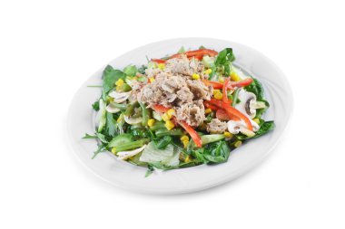 taze doğranmış ton balıklı salata 