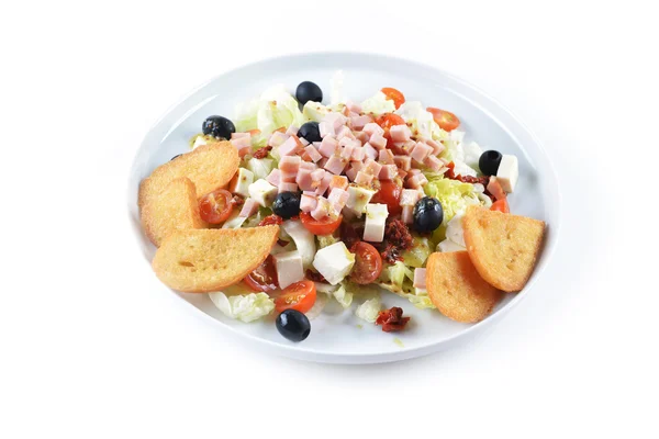 Fresh chopped ham salad — Stock Photo, Image