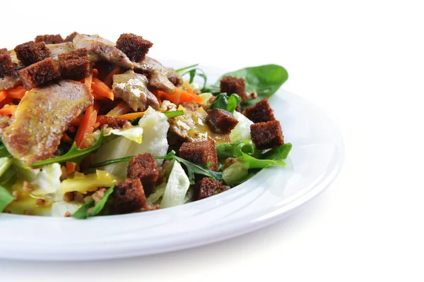 Salad of marinated pork — Stock Photo, Image