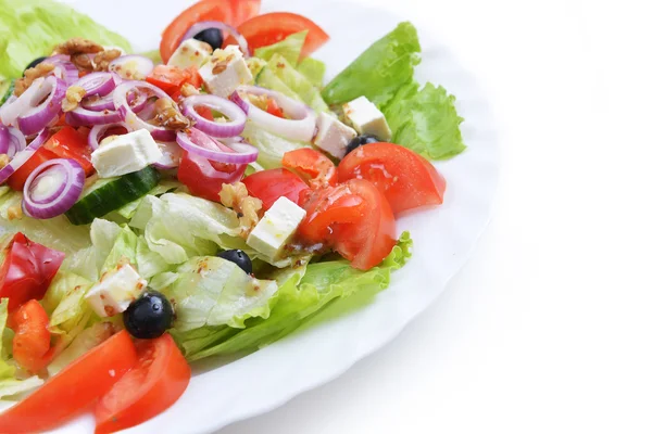 Салат зі свіжими овочами — стокове фото