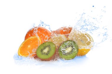 kivi, portakal ve limon dilim 