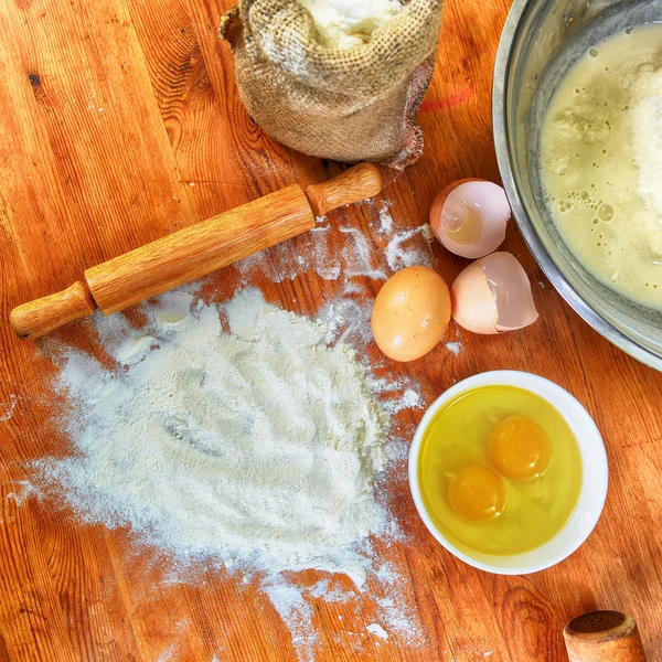 Kitchen rolling pin — Stock Photo, Image