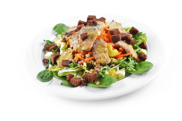 Salad of marinated pork — Stock Photo, Image