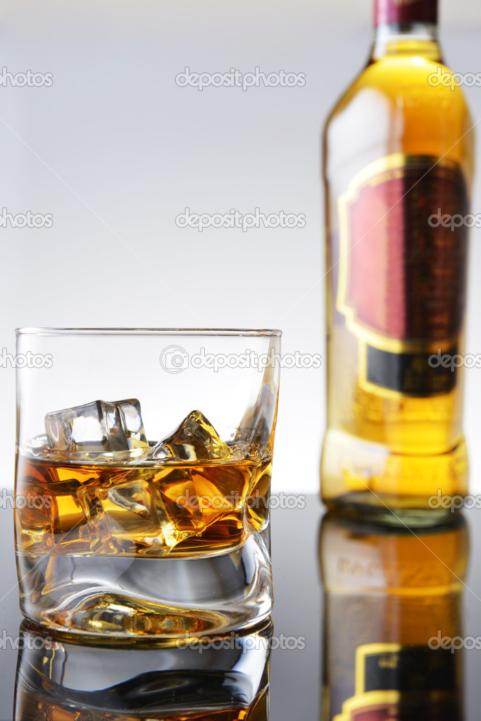 Whisky in glass